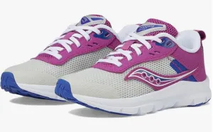 Saucony- Axon KDZ Grey/ Magenta