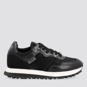 Scarpe Donna LIU JO Sneakers in Mesh Lamè e Raso colore Nero