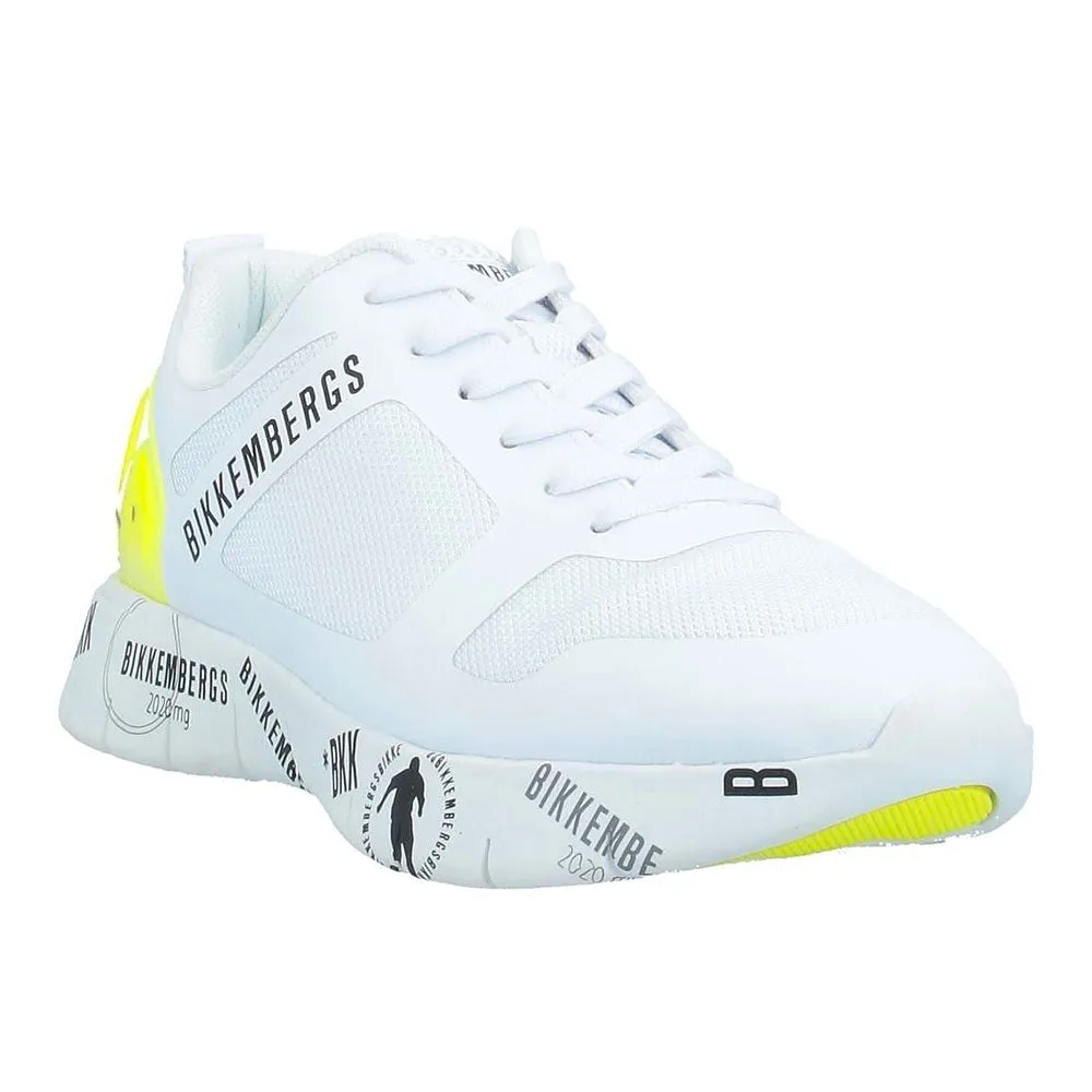 Scarpe Uomo BIKKEMBERGS Sneakers Linea Flavio Colore Bianco