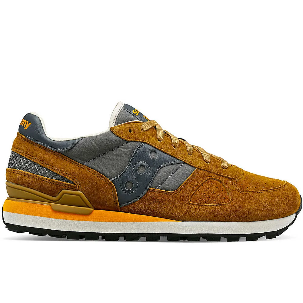 Scarpe Uomo Saucony Sneakers Shadow Original Tan - Grey