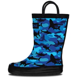 Shark Shadows (Camo) Rain Boot