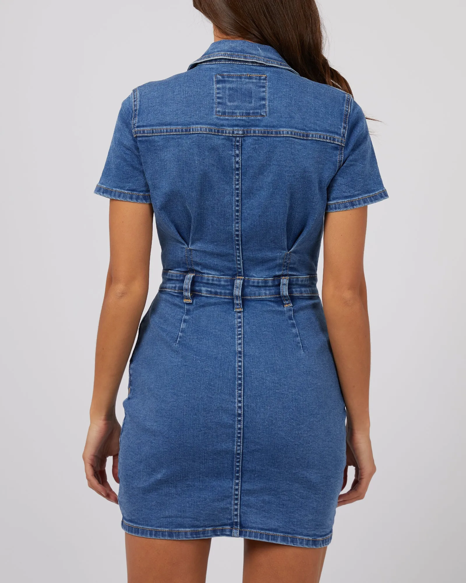 Shay Mini Dress Mid Blue