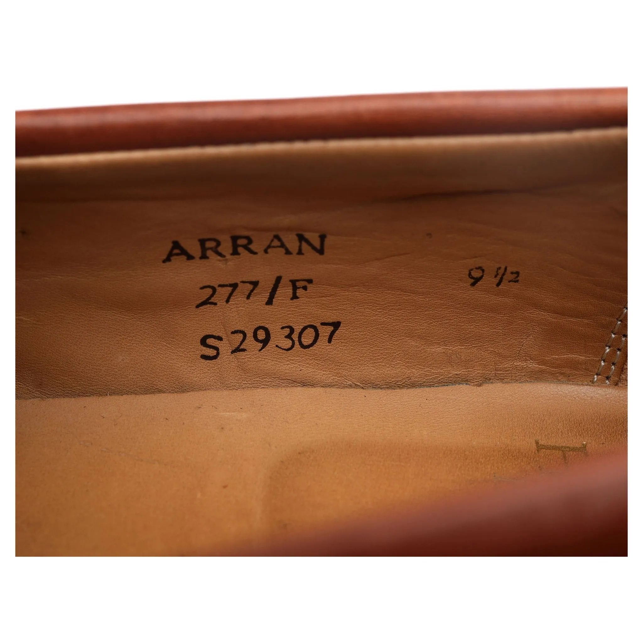 Shipton & Heneage 'Arran' Tan Brown Leather Loafers UK 9.5 F