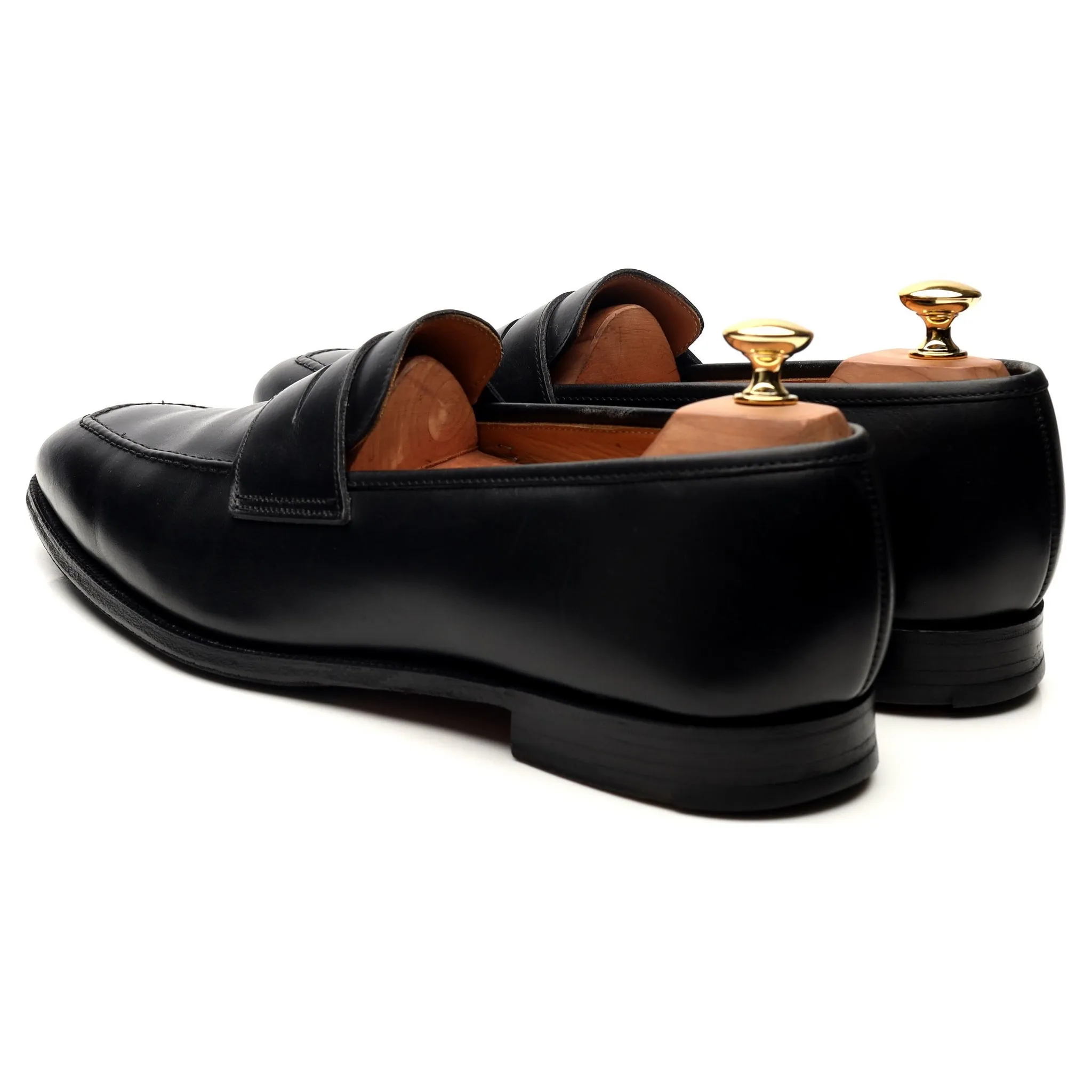 Shipton & Heneage 'Somerset' Black Calf Loafers UK 10.5 E