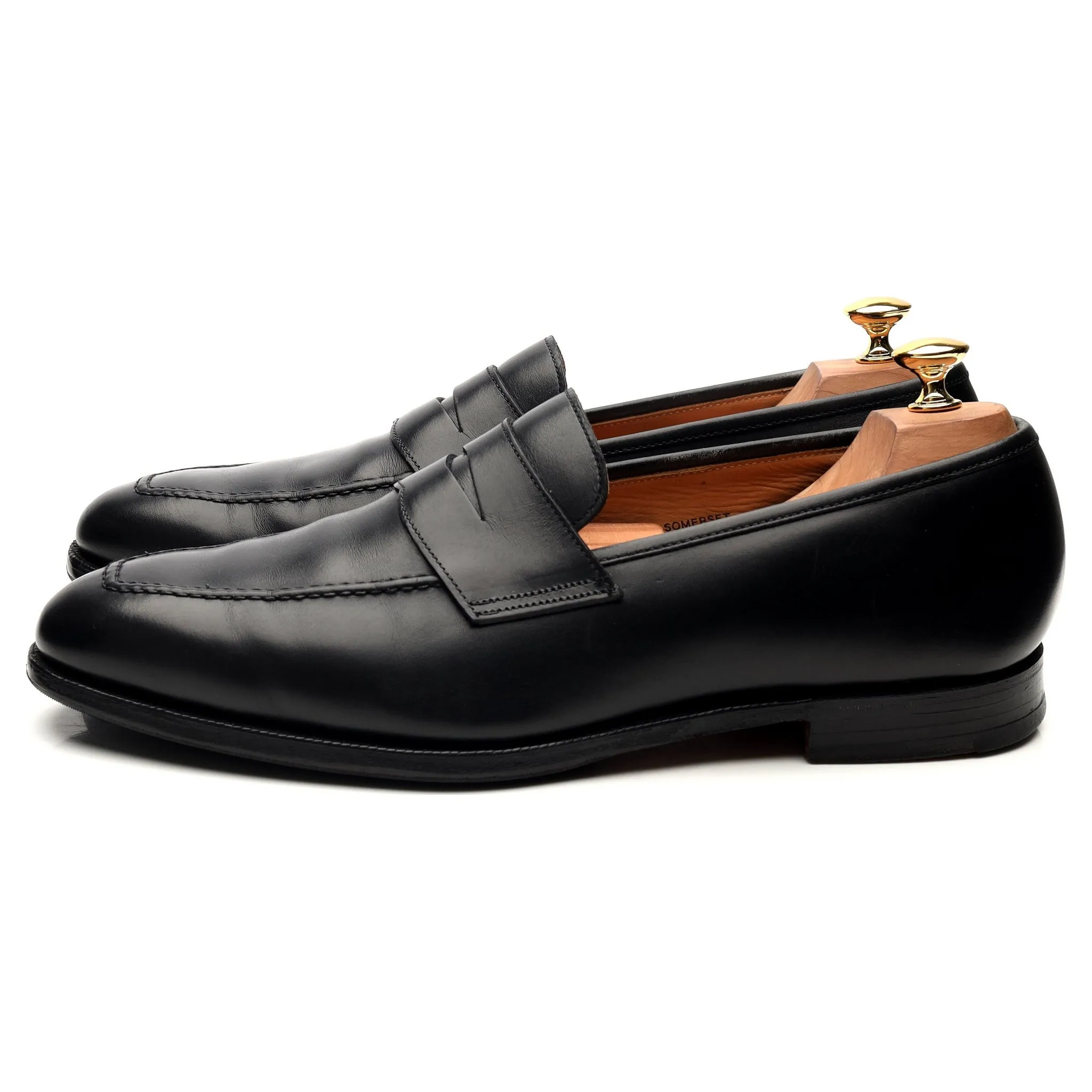 Shipton & Heneage 'Somerset' Black Calf Loafers UK 10.5 E