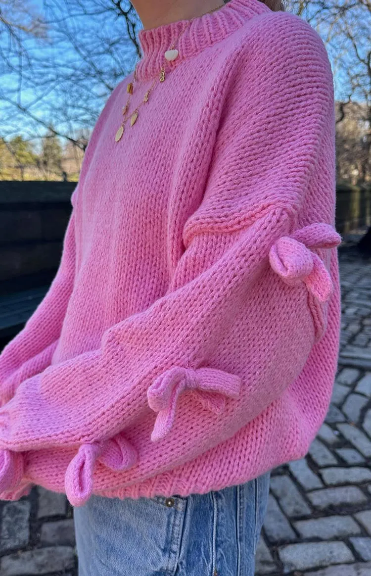 Short and Sweet Pink Knit Jumper