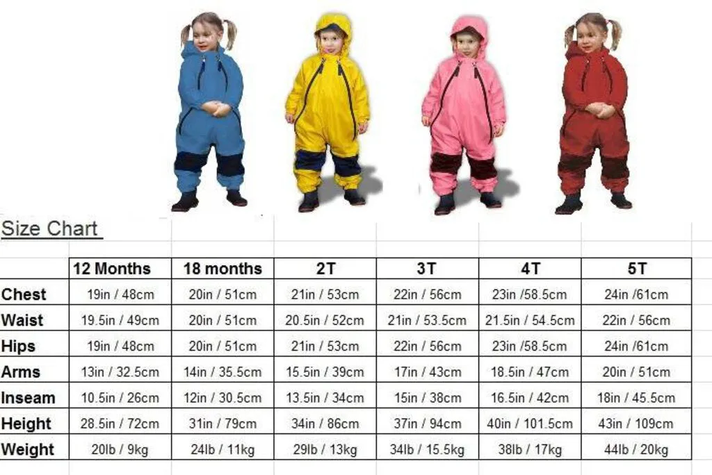 SIze 5: Muddy Buddy Tuffo PINK Rain Suit NEW