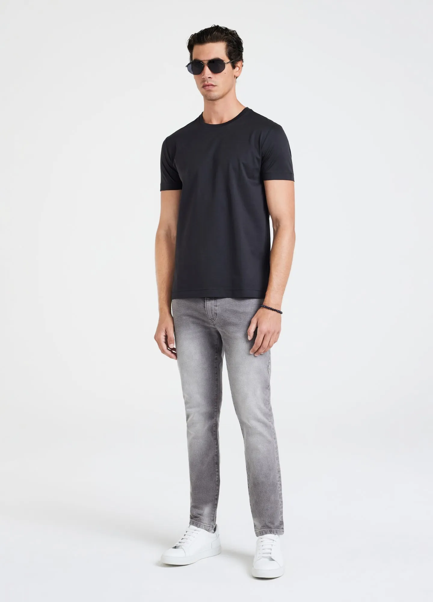 Skinny Fit Denim Jeans Grey