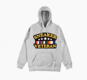 Sneaker Veteran Chenille Patch Grey Hoodie