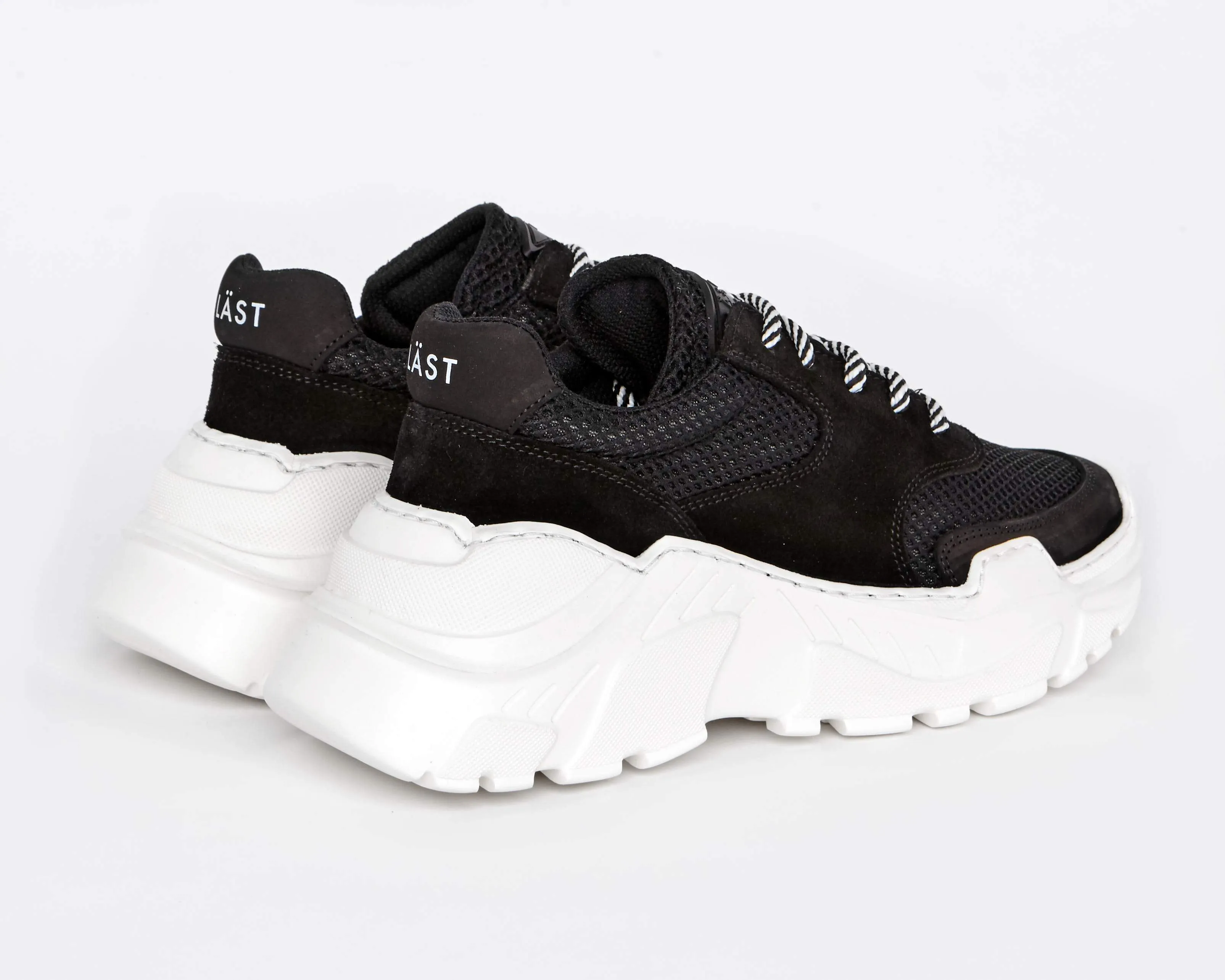 Sprint Mesh Black Chunky Sneakers