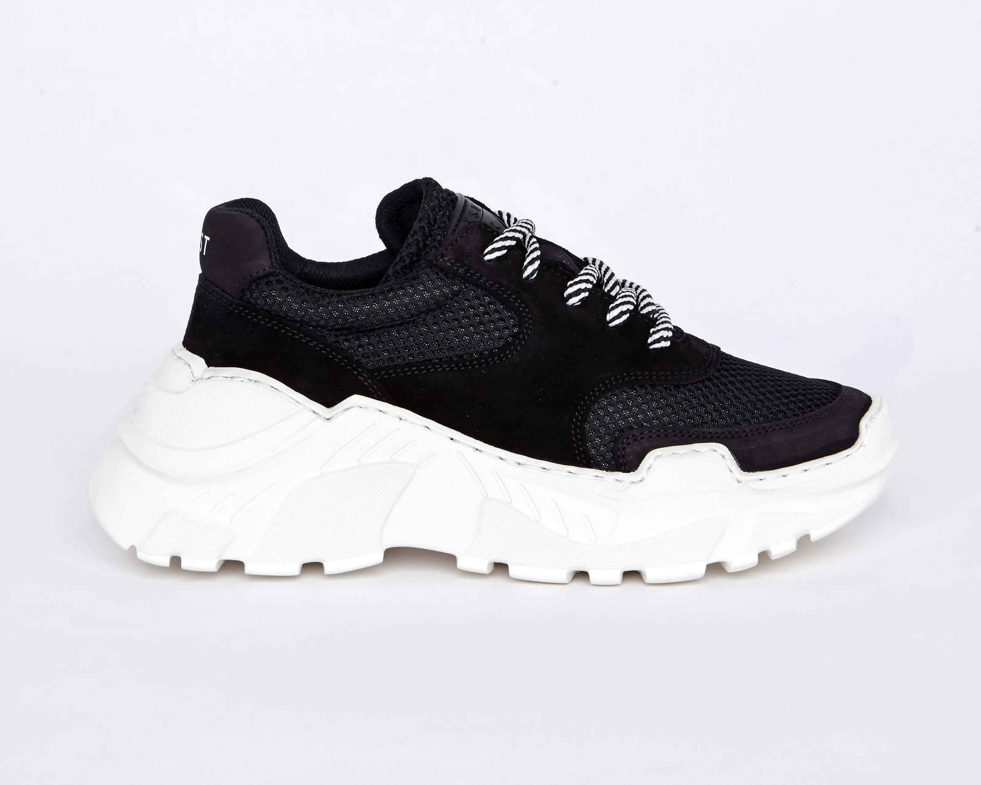 Sprint Mesh Black Chunky Sneakers