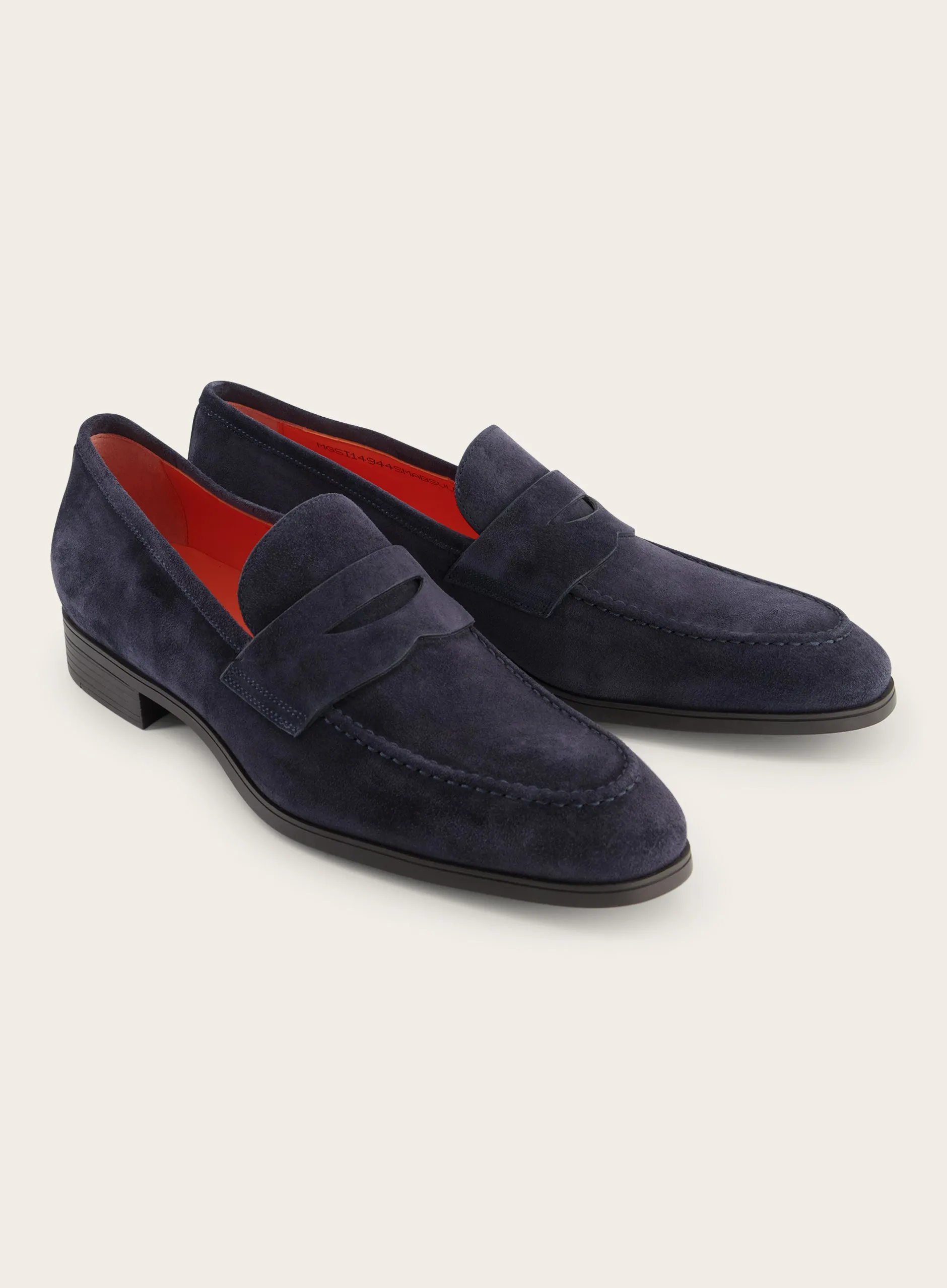 Suède penny loafers