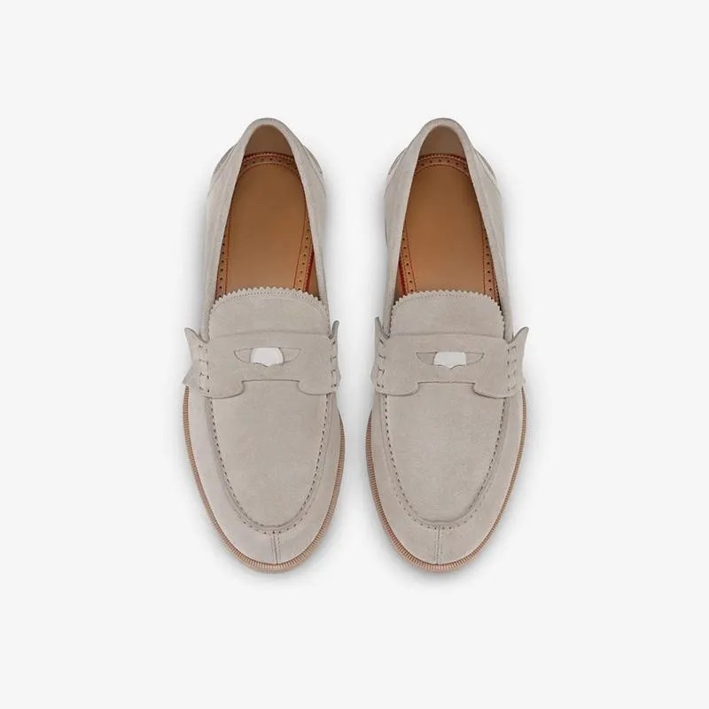 Suede Penny loafers Leather