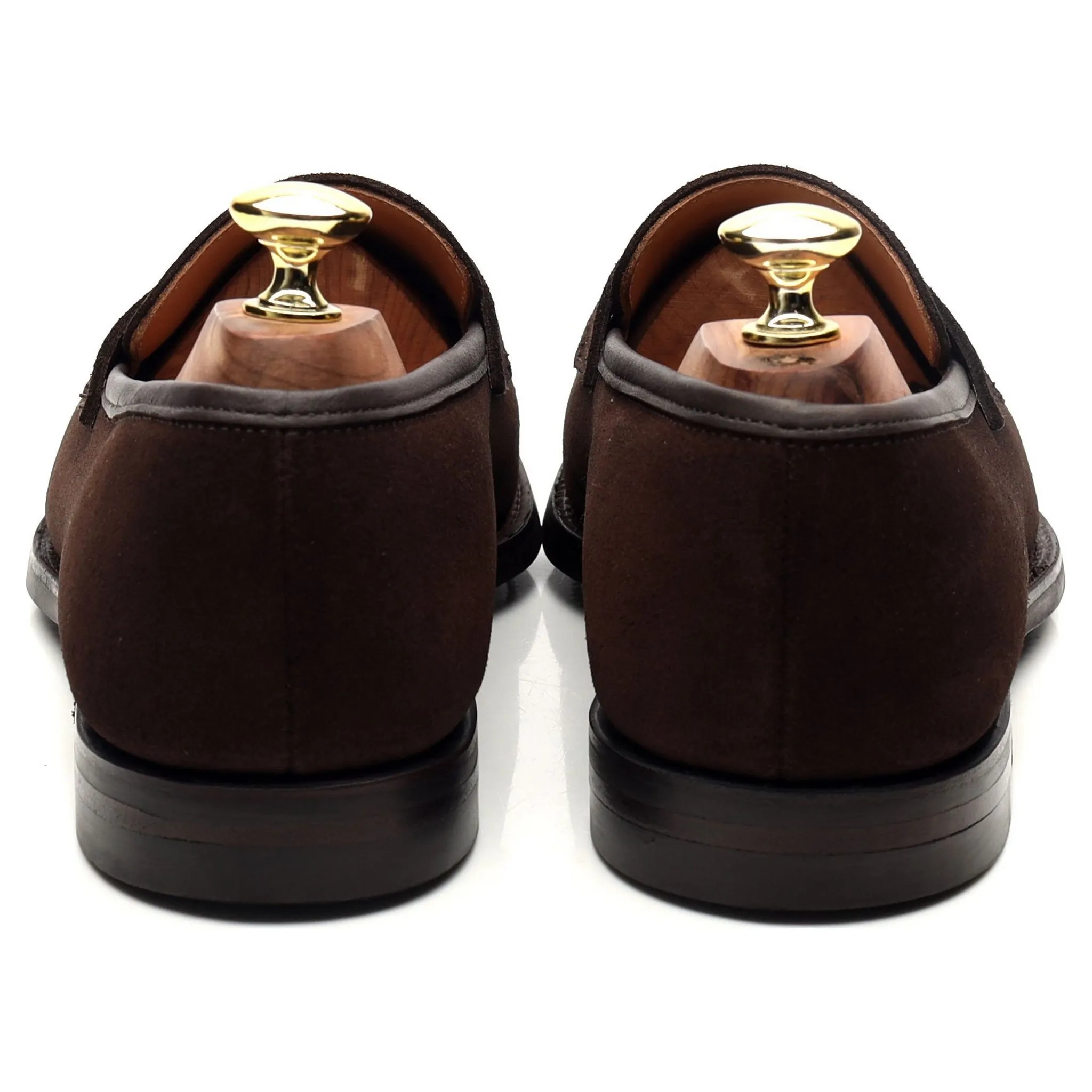 'Sydney' Dark Brown Suede Loafers UK 7 E