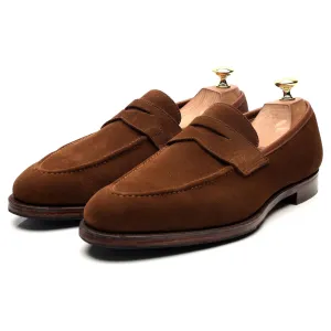 'Sydney' Snuff Brown Suede Loafers UK 8 E