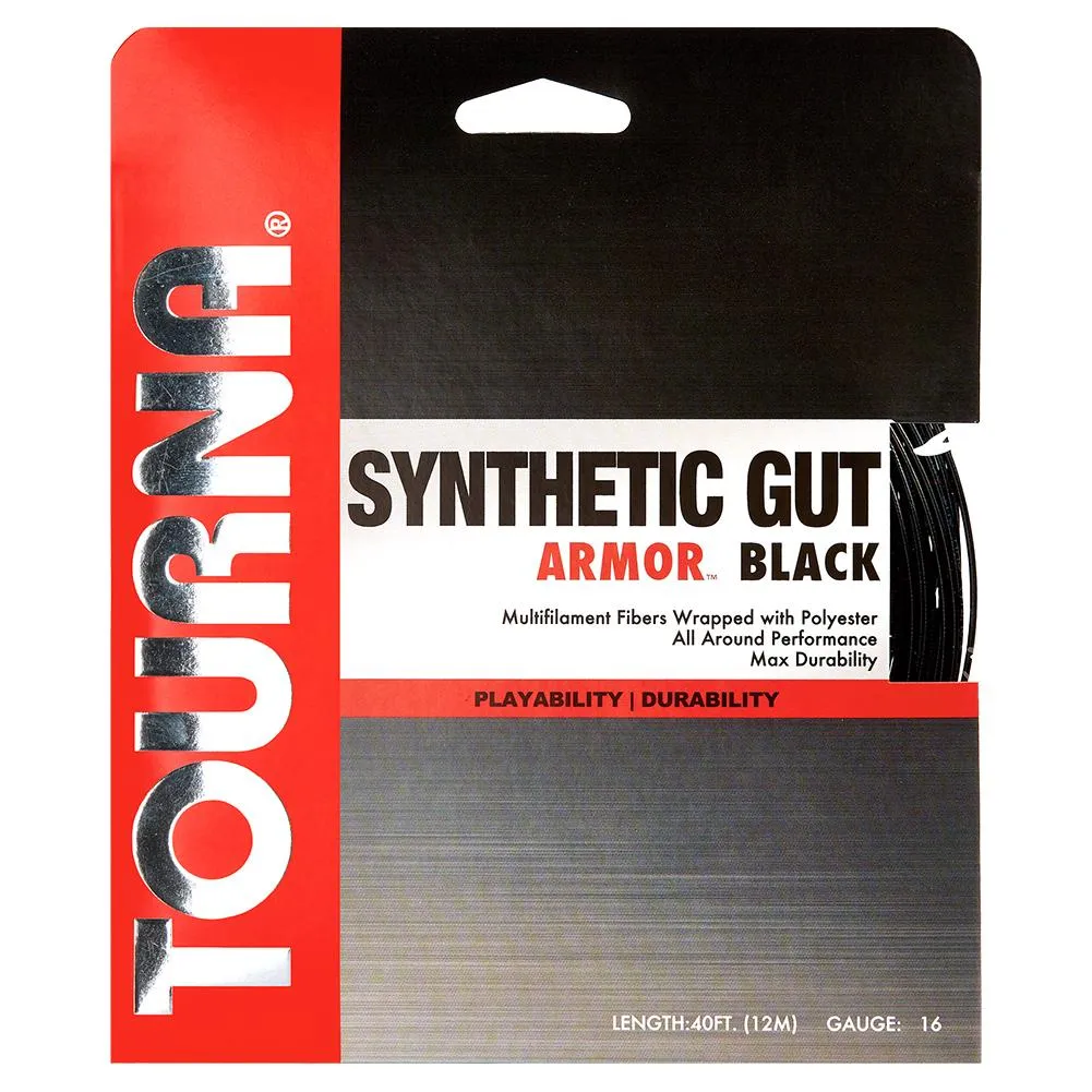 Synthetic Gut Armour Tennis String Black