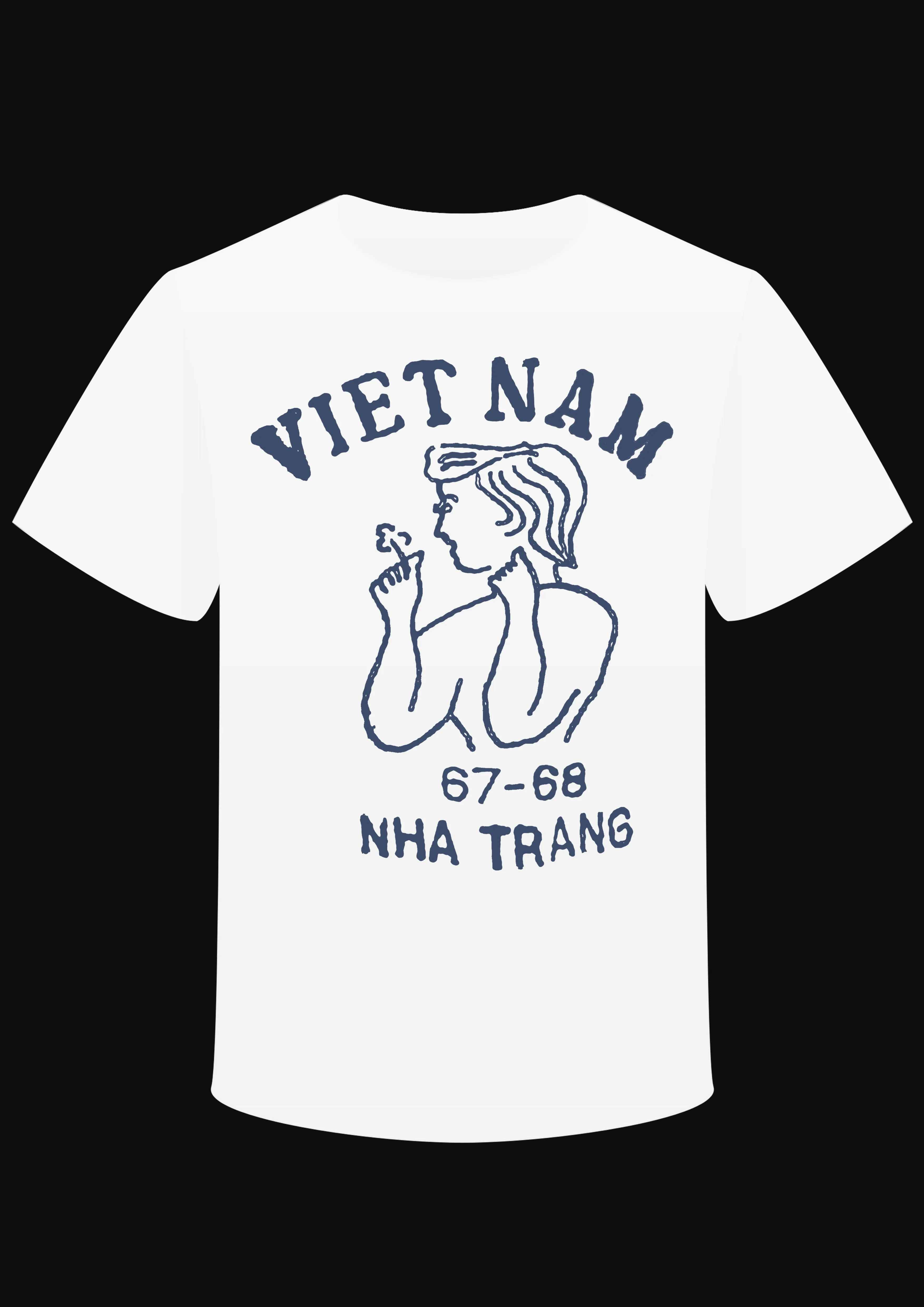 T-Shirt "1967 Vietnam" MILTARY WAR VINTAGE DESIGN