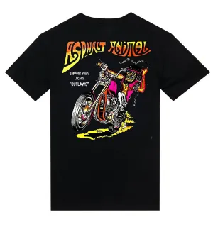 T-shirt "Asphalt Animal" in loving memory of Roach 1967 BIKE BIKER VINTAGE DESIGN