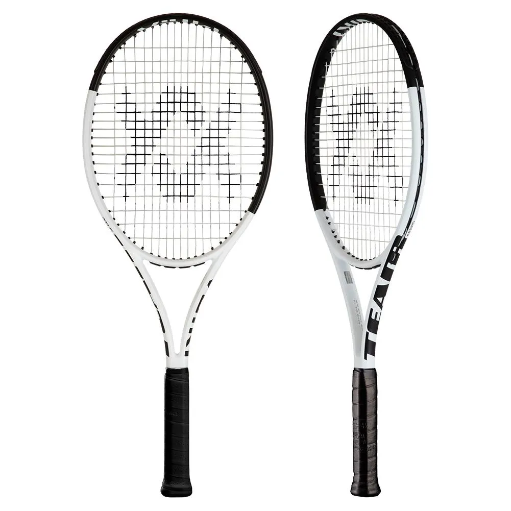 Team Speed Prestrung White and Black Tennis Racquet