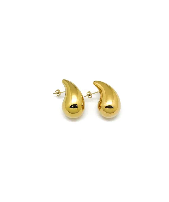 Teardrop Earrings Gold Fashion