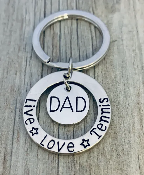 Tennis Dad Keychain - Live Love Tennis