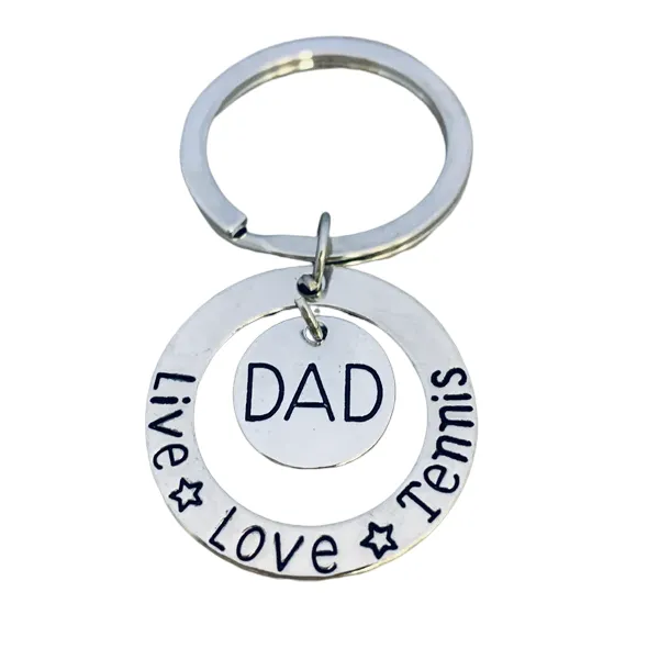 Tennis Dad Keychain - Live Love Tennis