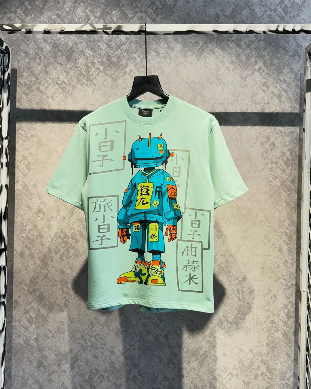 The Robot Art Heavy Guage Oversized T-shirt