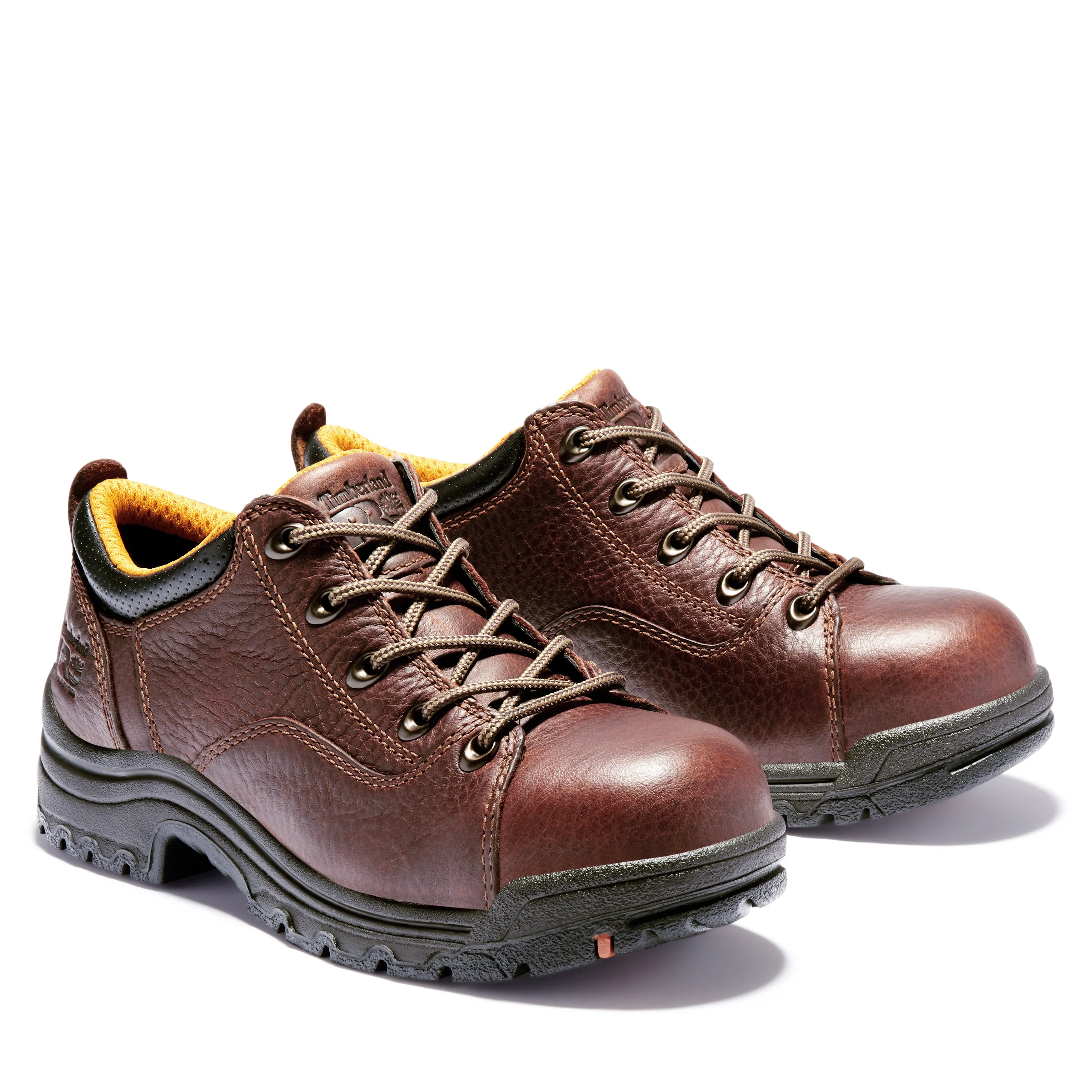 'Timberland Pro' Women's Titan Oxford Alloy Toe - Brown Full-Grain