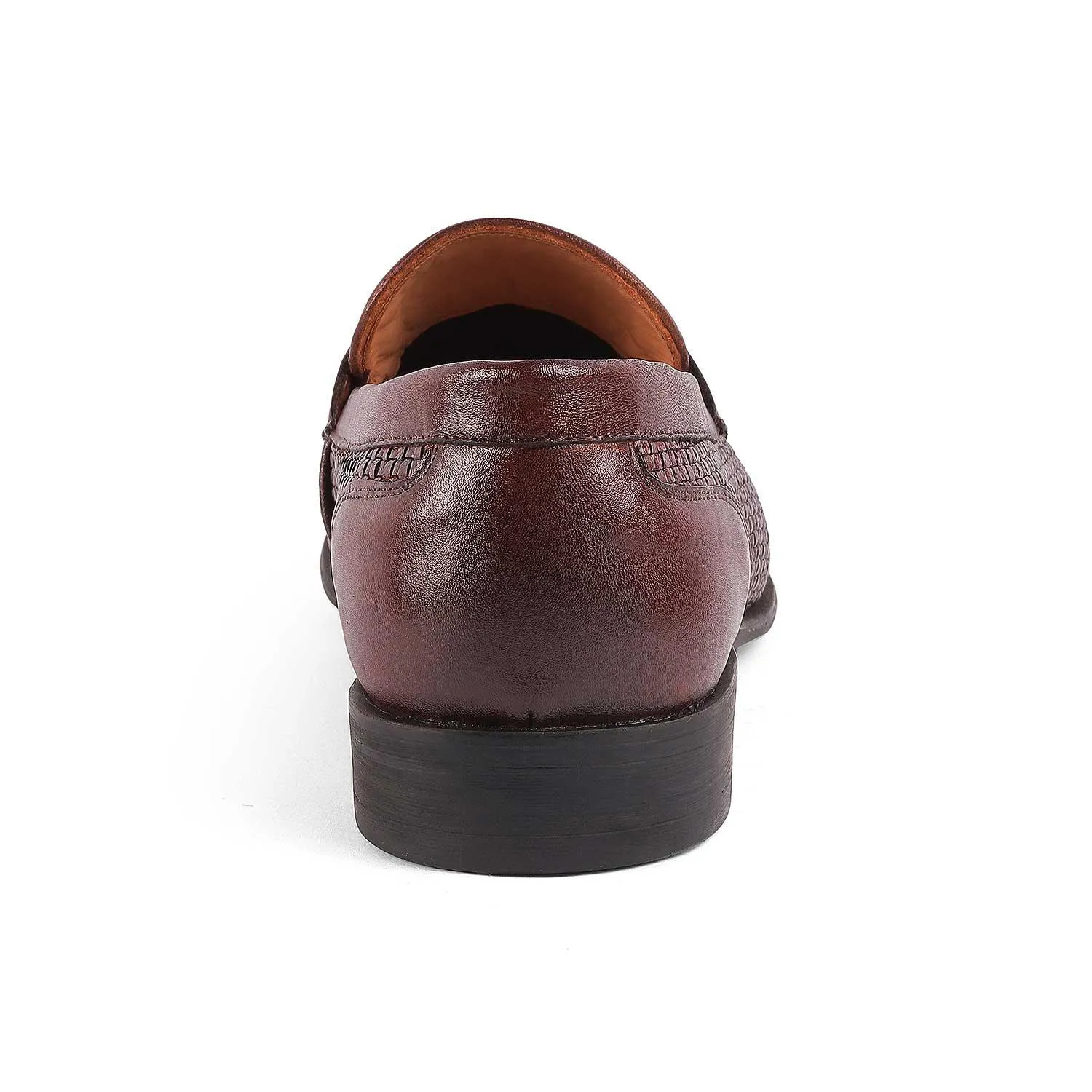 Tresmode Jim Brown Men's Leather Penny Loafers