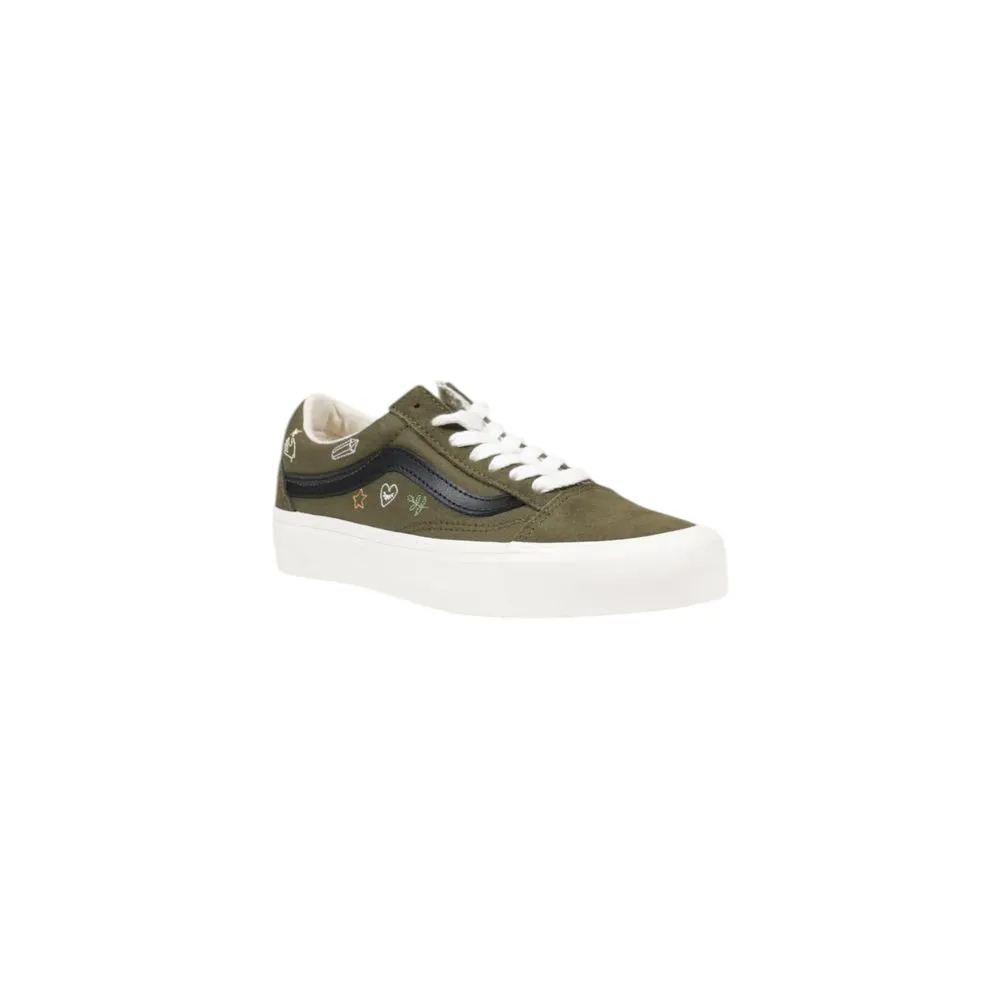 Vans Green Leather Sneakers