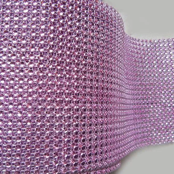 VASE WEDDING DECORATION TRIMMING MESH 10 YARD (pink)-VAS4