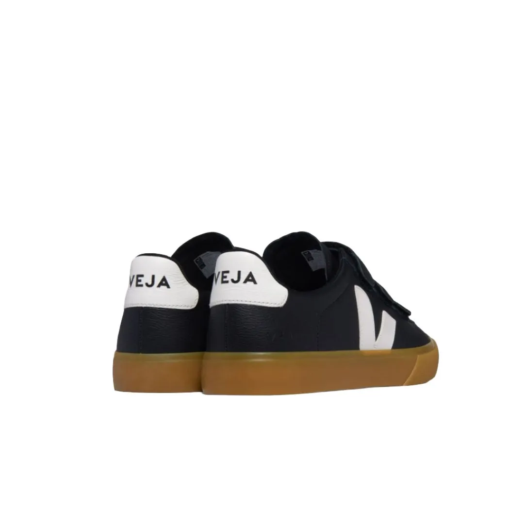 VEJA Recife chromefree leather black white women