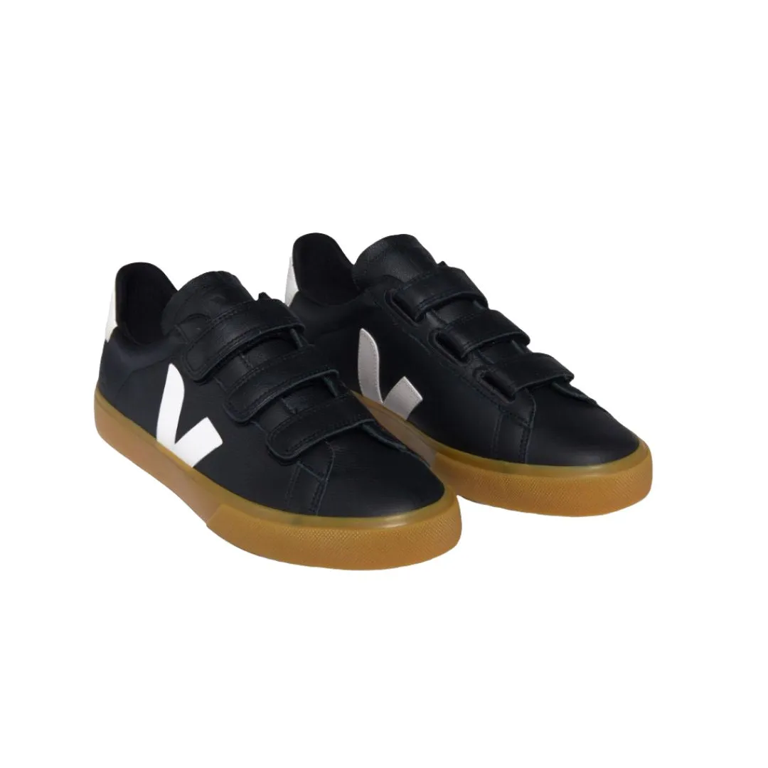 VEJA Recife chromefree leather black white women