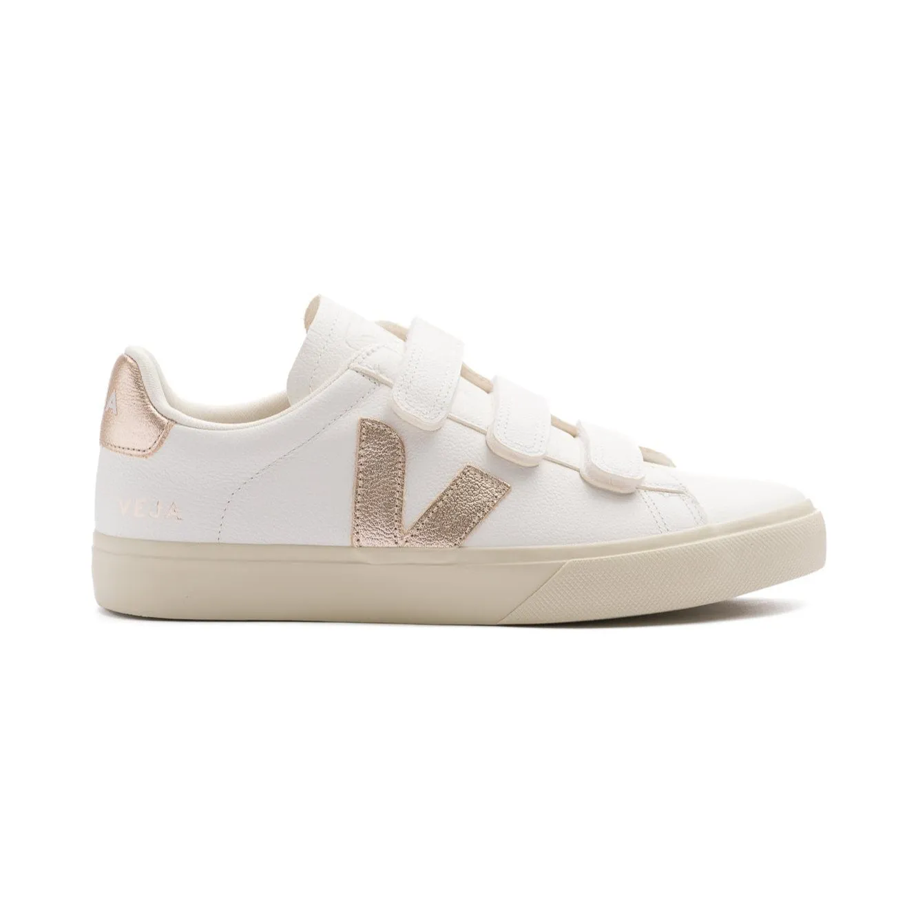 Veja Recife ChromeFree Leather Shoe - Extra White/Platine