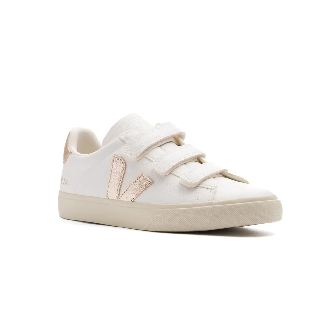 Veja Recife ChromeFree Leather Shoe - Extra White/Platine