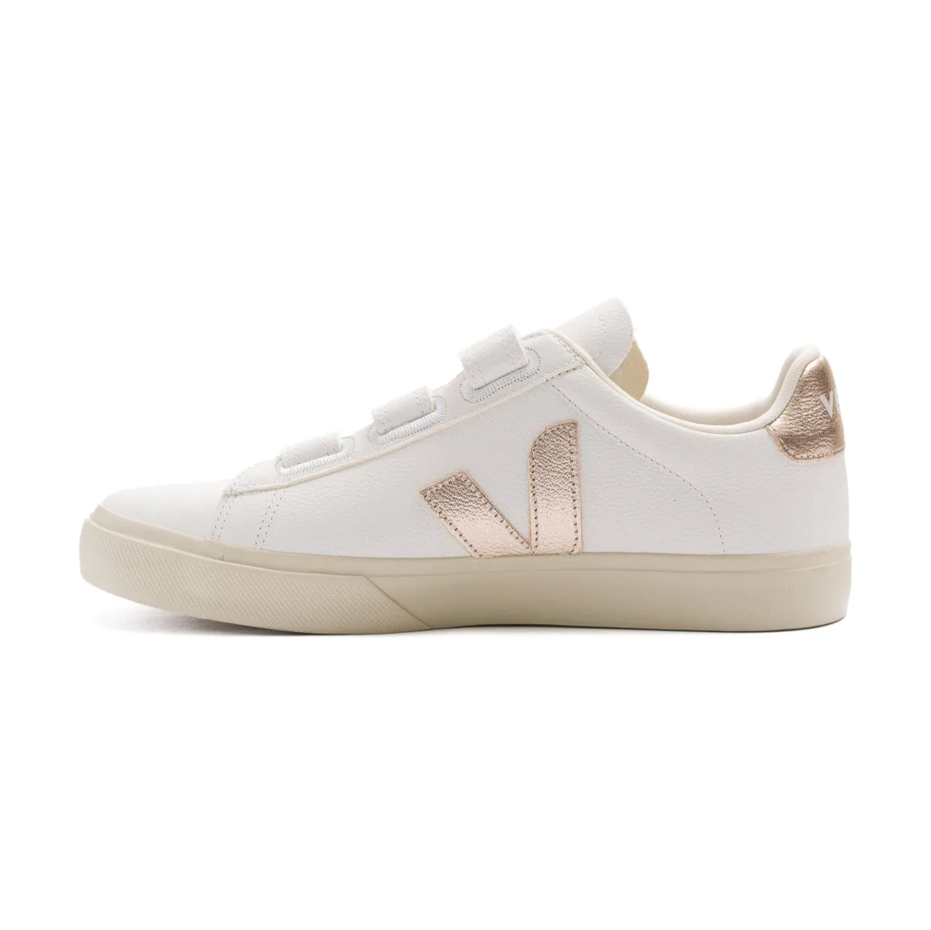 Veja Recife ChromeFree Leather Shoe - Extra White/Platine