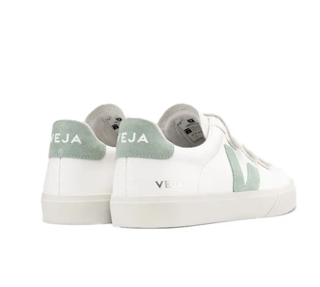 VEJA Recife Chromefree leather white matcha Women