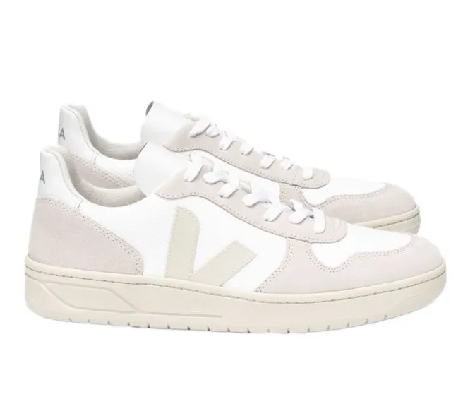 VEJA V-10 B-Mesh white natural pierre men