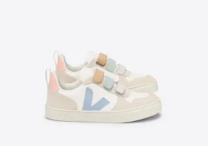 Veja V-10 Velcro Chromefree Multico-Extra White_Steel