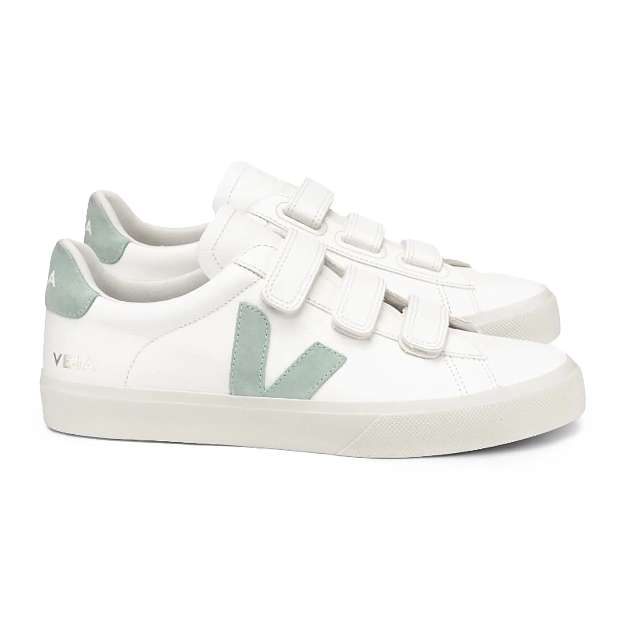 Veja Women’s Recife Chromefree Leather Trainer - White/Matcha