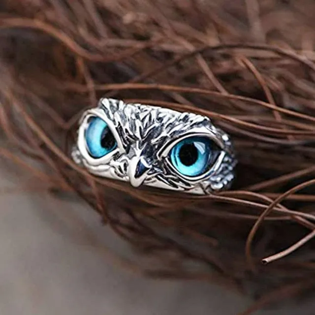 Vintage Punk Owl Ring