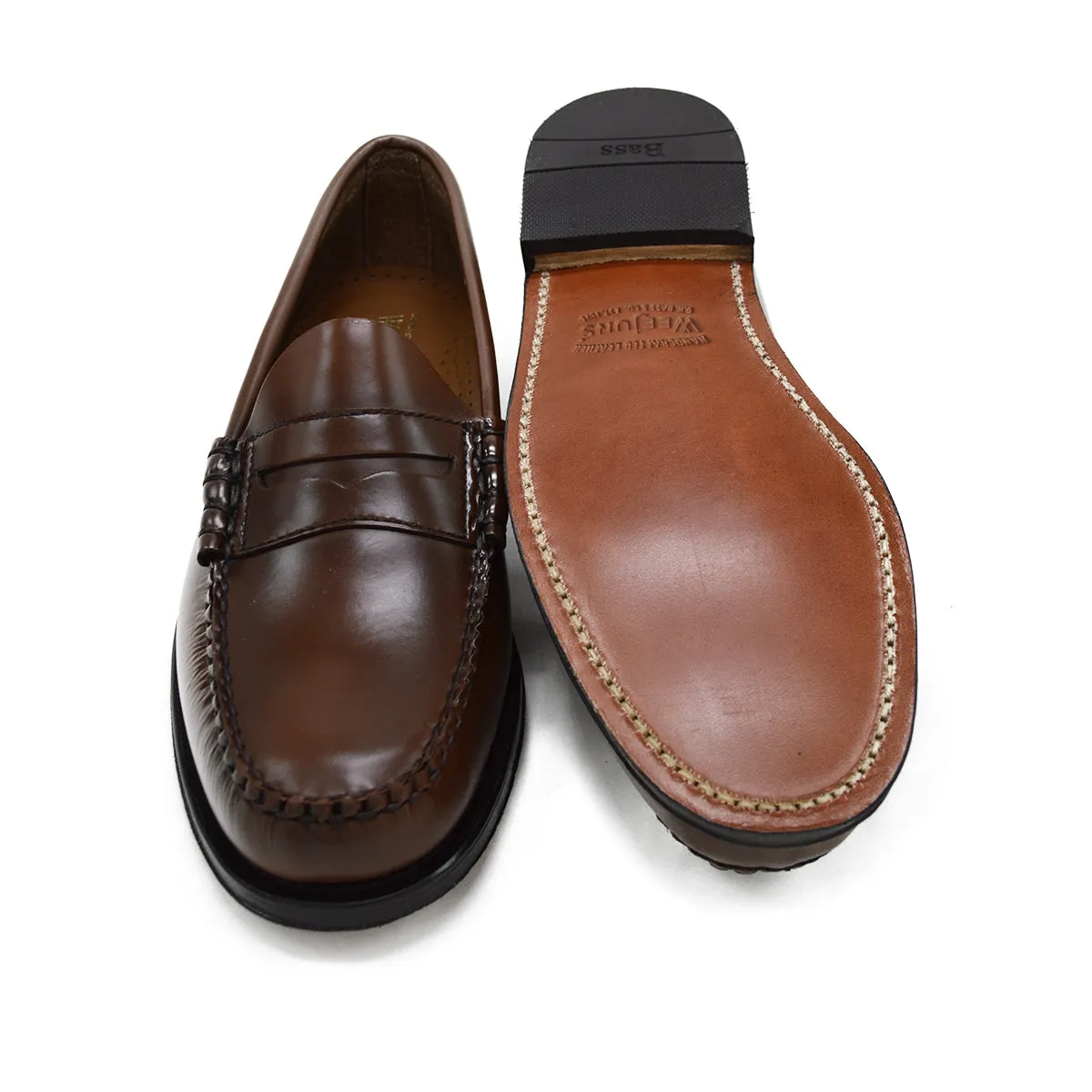 Weejuns Larson Penny Loafers Brown Leather