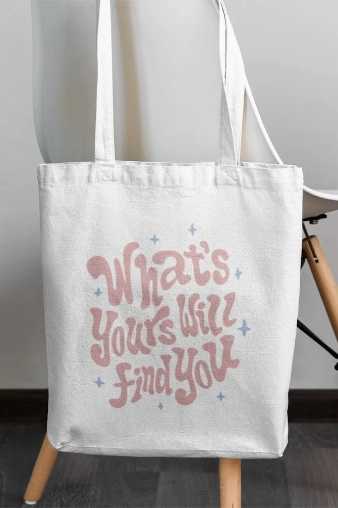 What Yours Motivational Quote Zipper Tote Bag