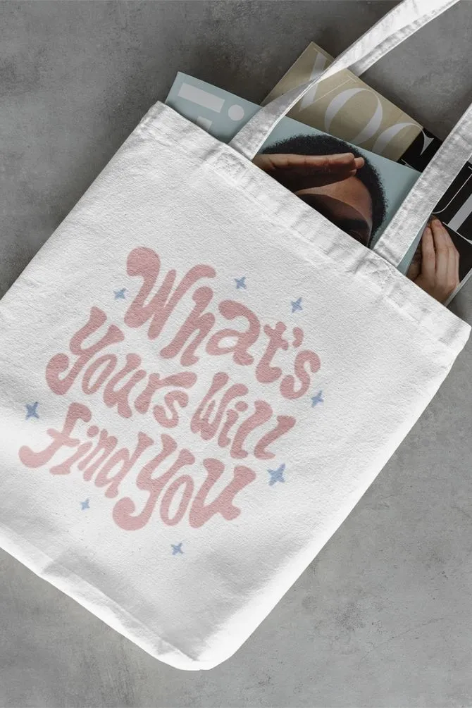 What Yours Motivational Quote Zipper Tote Bag