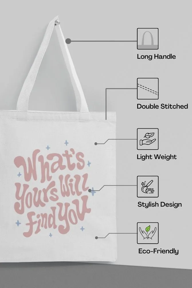 What Yours Motivational Quote Zipper Tote Bag