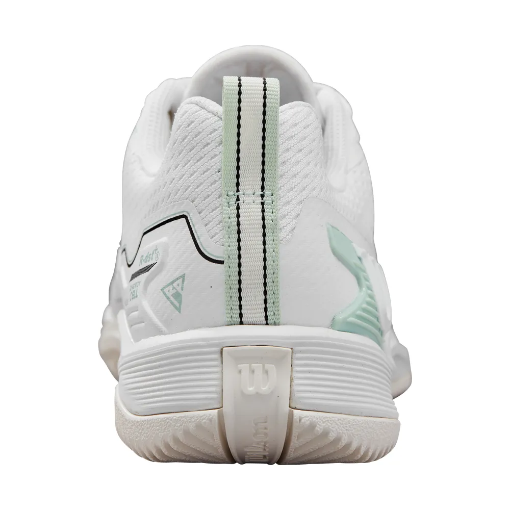 Wilson Rush Pro 4.5 All Court Tennis Shoes (Ladies) - White/Surf Spray/Tofu