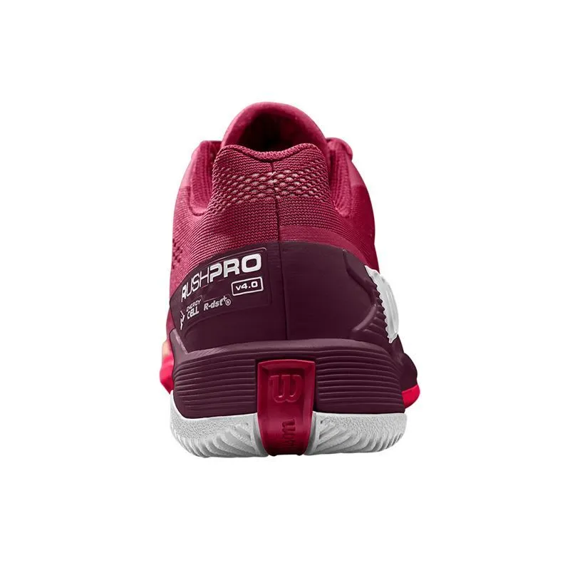 Wilson Women's Rush Pro 4.0 Tennis Shoes Beet Red