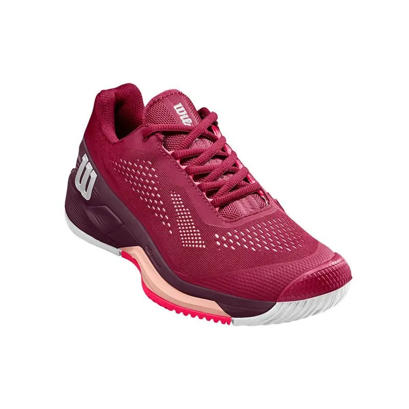 Wilson Women's Rush Pro 4.0 Tennis Shoes Beet Red