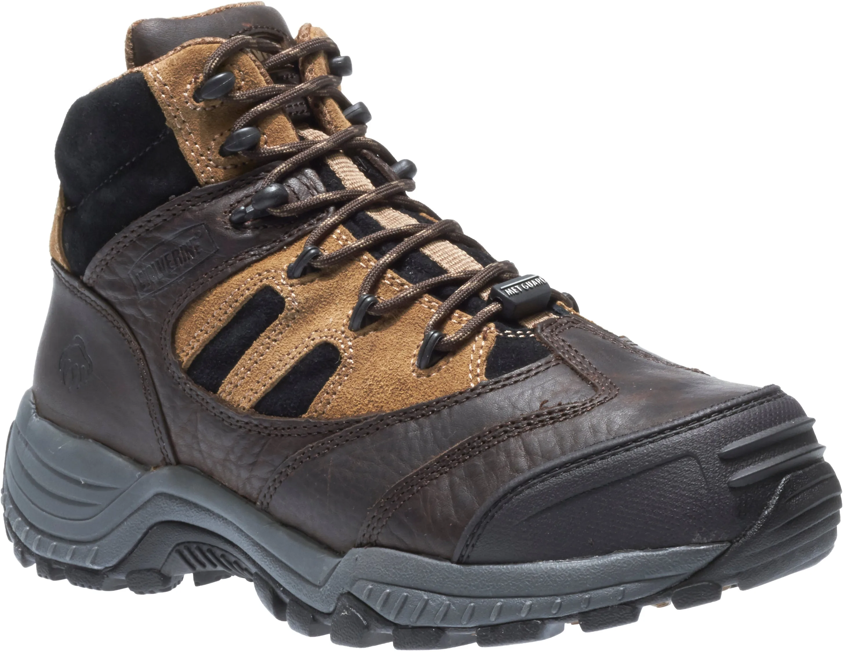 'Wolverine' Men's Kingmont Met Guard EH Comp Toe - Brown / Black / Tan