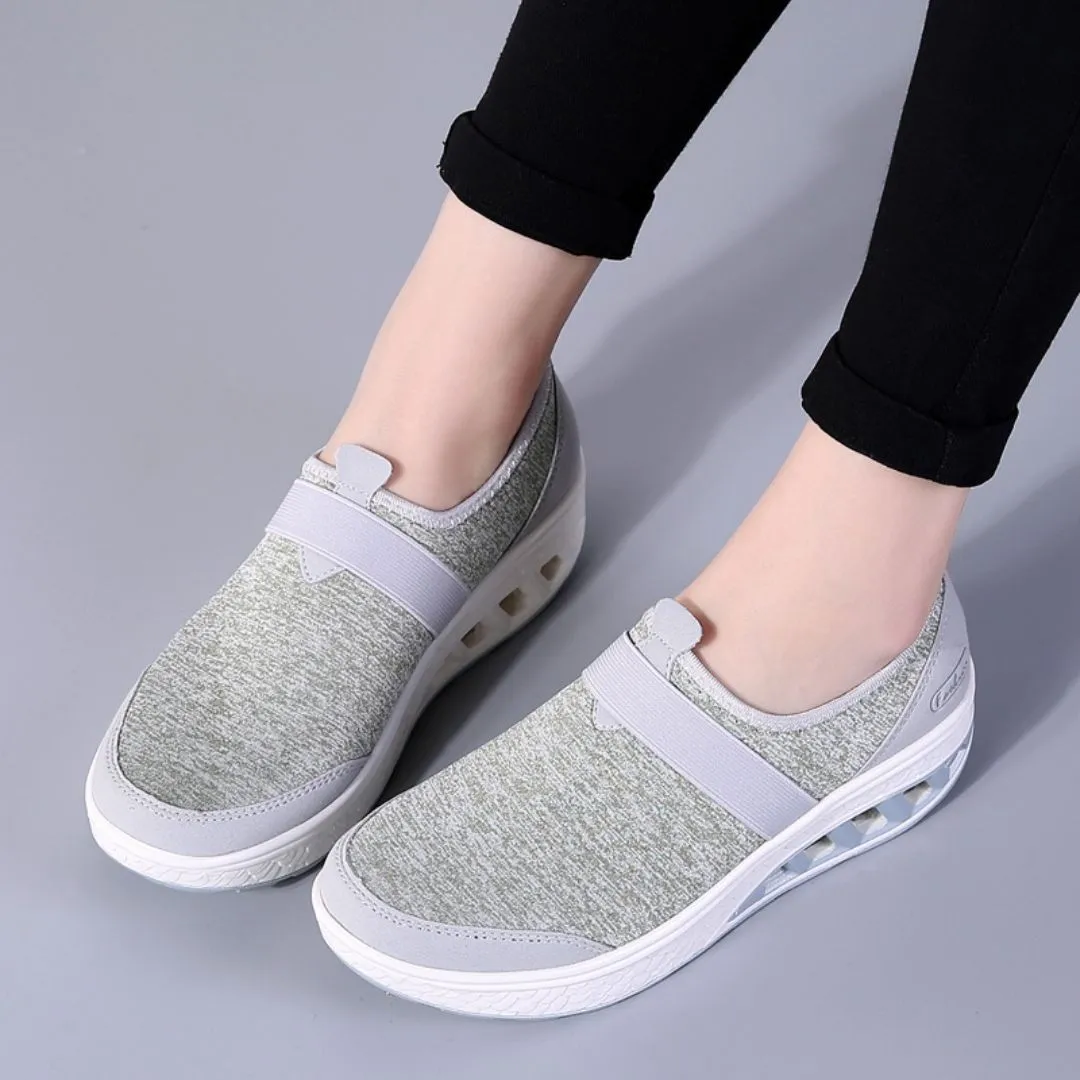 Women Sneakers Casual Slip On Cushion Strength Comfortable Walking Shoes